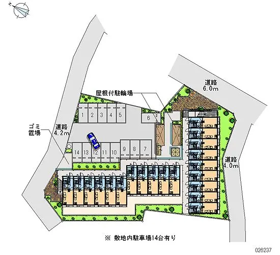 ★手数料０円★東村山市秋津町　月極駐車場（LP）